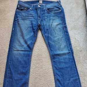 TRUE RELIGION BLUE STONEWASHED DENIMS